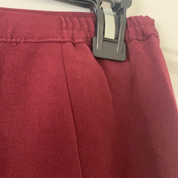 VTG NWT Appleseeds Petite/ Womens Petite Midi Skirt Maroon, Size 6P - Picture 8 of 16